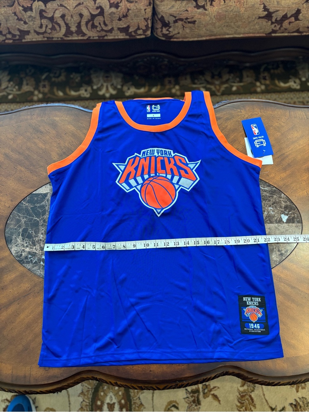 New York Knicks Jalen Brunson Player Name Tank Top Size Large - Picture 5 of 5